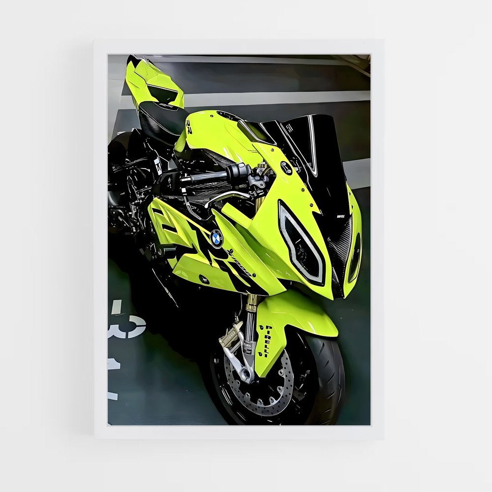 Poster La Moto Jaune – affiche Beta (vue 3)